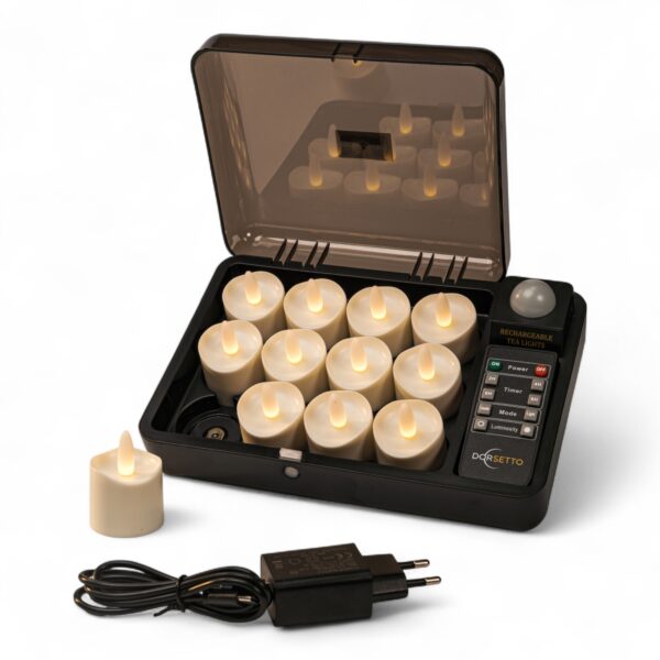 LED-Waxine/theelichtjes 12 stuks sets