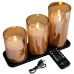 Breng sfeer in huis met de DORSETTO oplaadbare led kaarsen set (3 stuks, 105 uur brandtijd, met afstandsbediening). Geniet langdurig van gezellige verlichting dankzij geavanceerde technologie en elegant design.